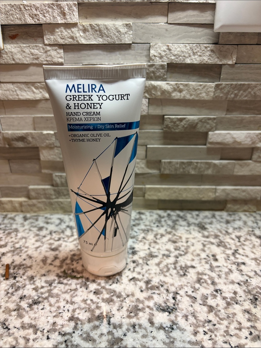 Melira Greek Yogurt & Honey Hand Cream - White & Blue 75ml NWT